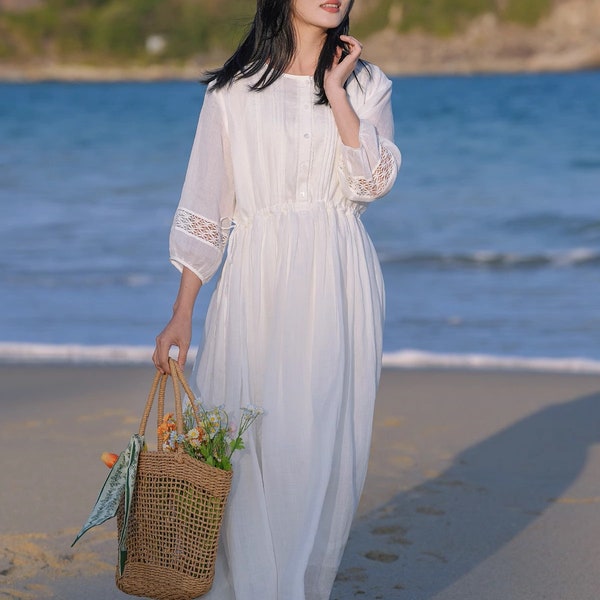 white short dress with sleeves Pleated Color:Purple Collections Cleared Diana Couture 8691 Church