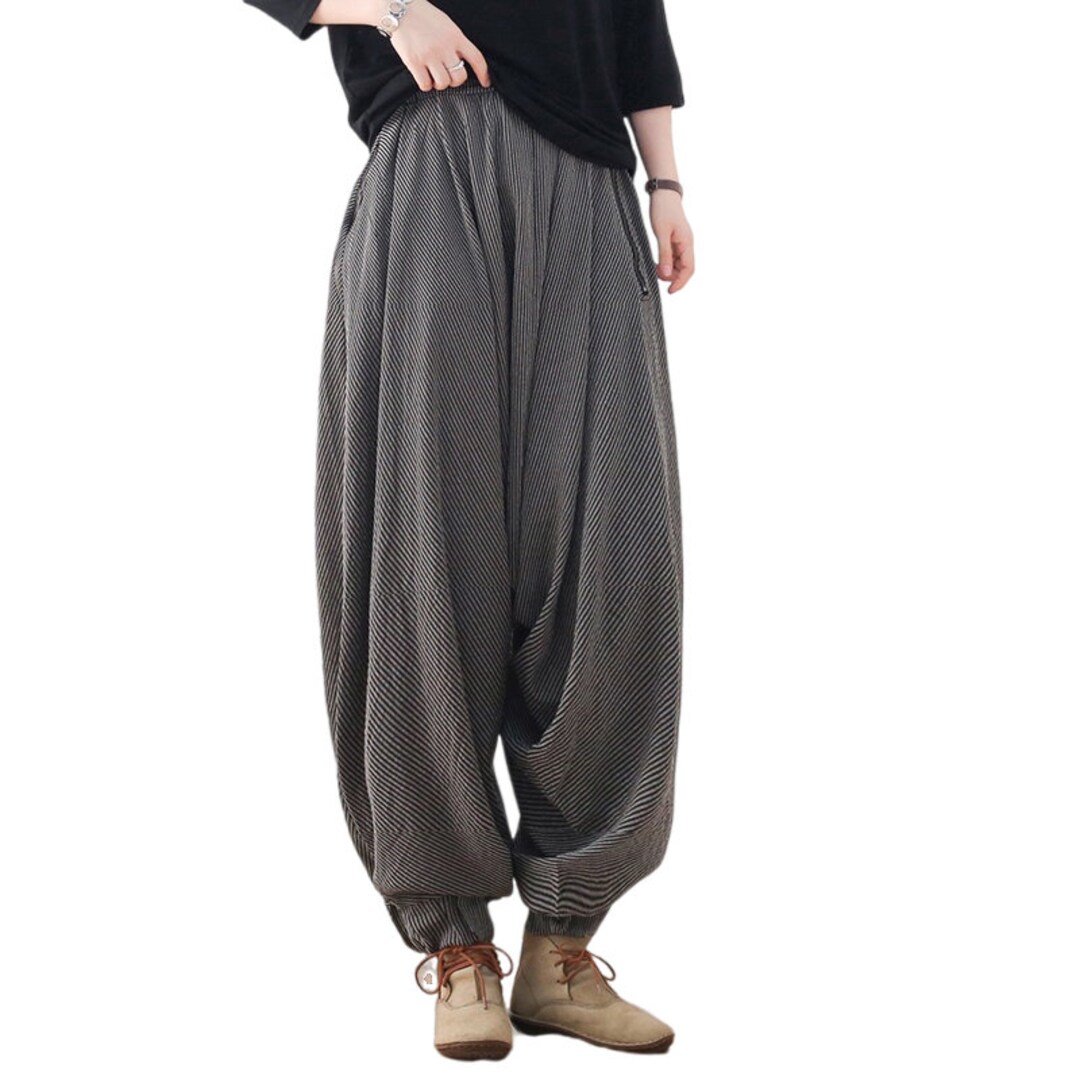 Women's Cotton Harem Pants Loose Yoga Harem Pants Linen Etsy