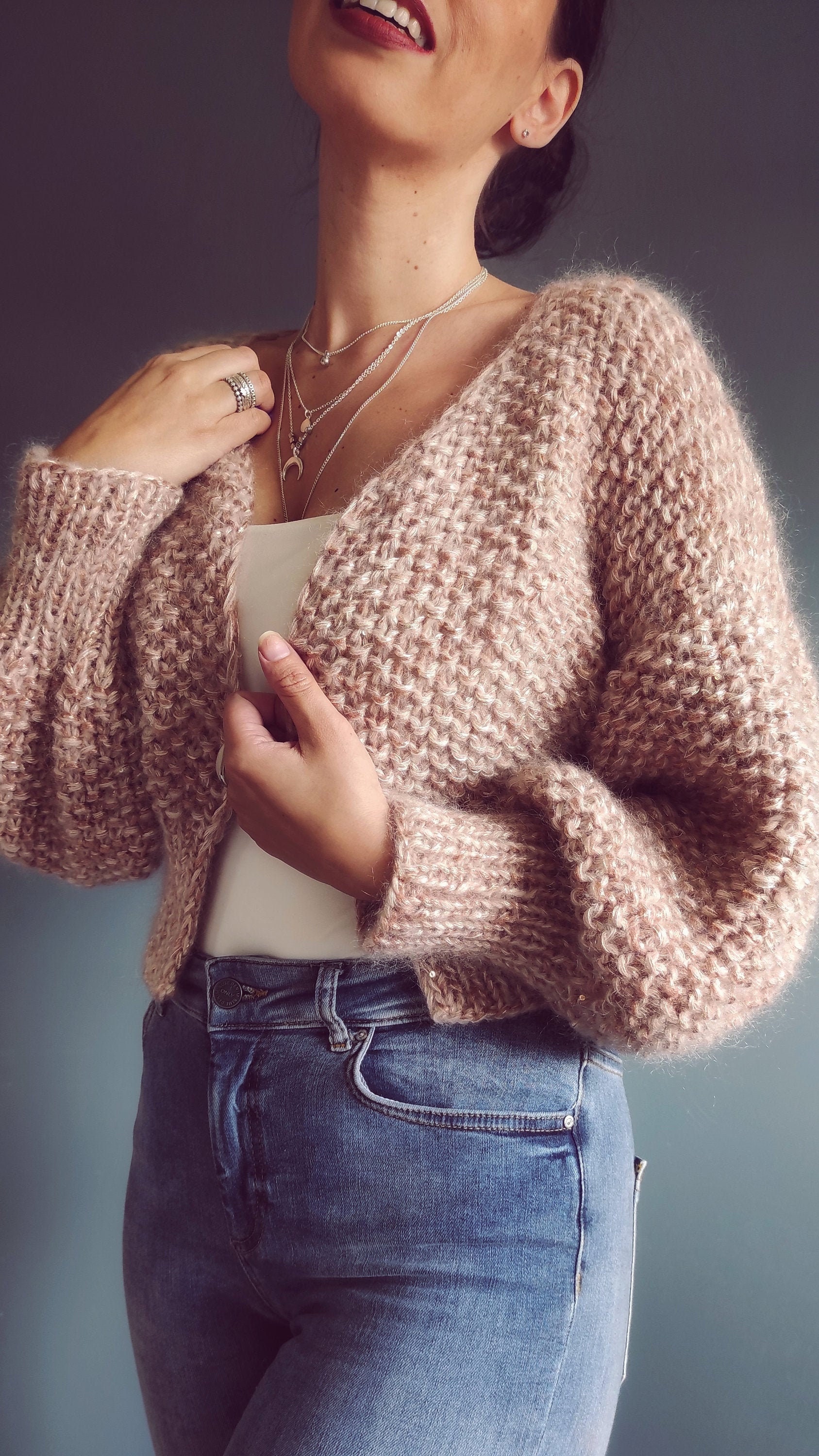 how to make a chunky cardigan