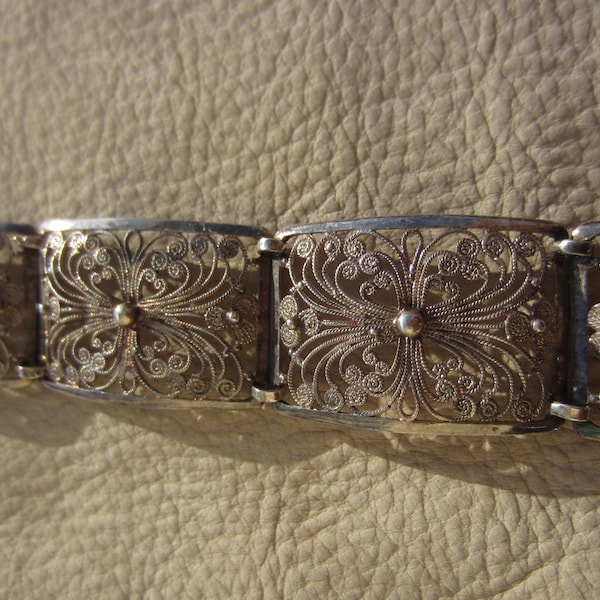 Filigranes Vintage Armband in Echtsilber