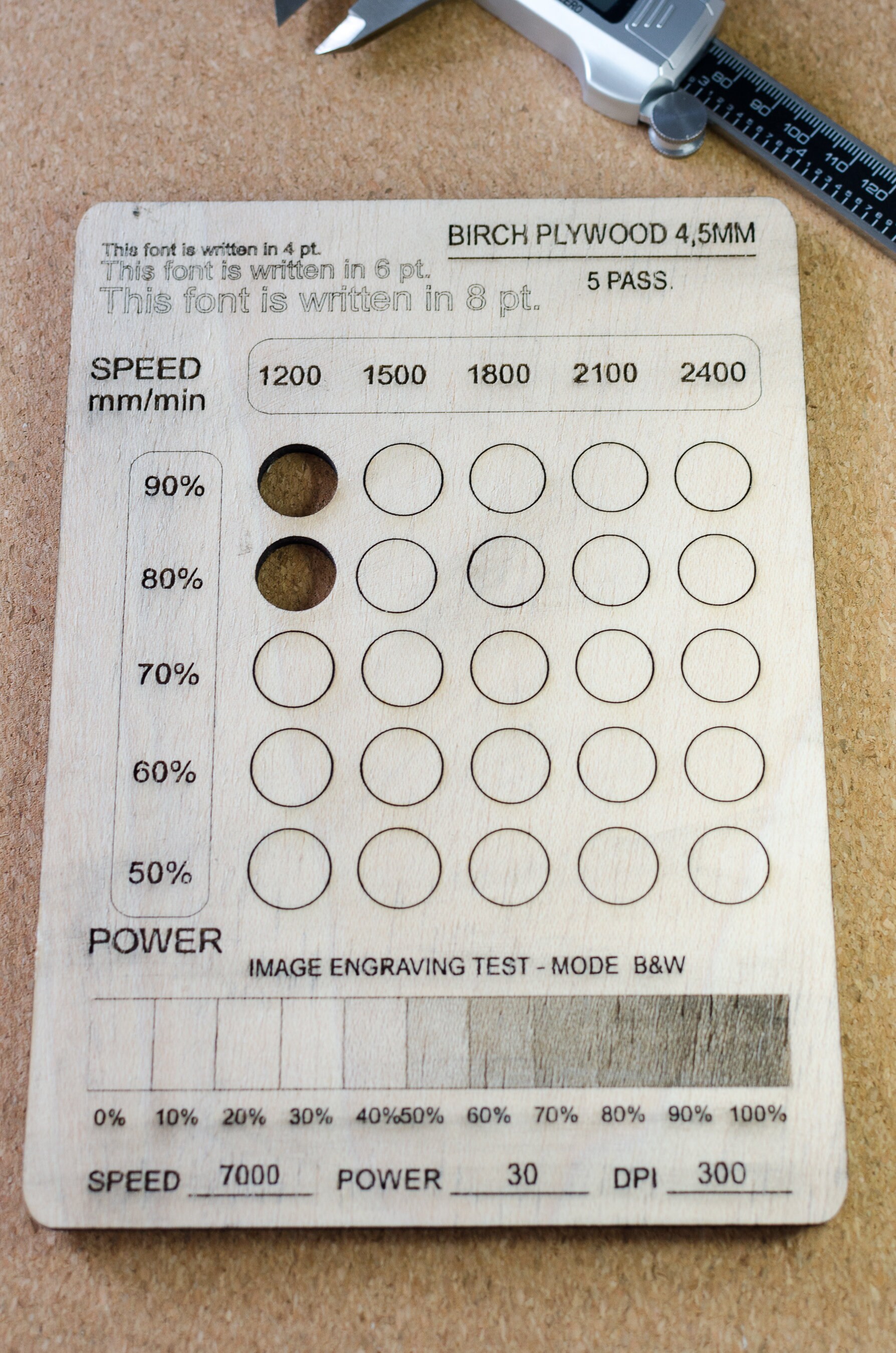 4 Files Lightburn Laser Cut Test Laser Cut Test File SVG Cut Etsy UK