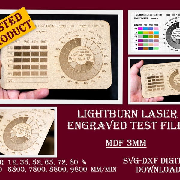 Laser test grid svg etsy australia