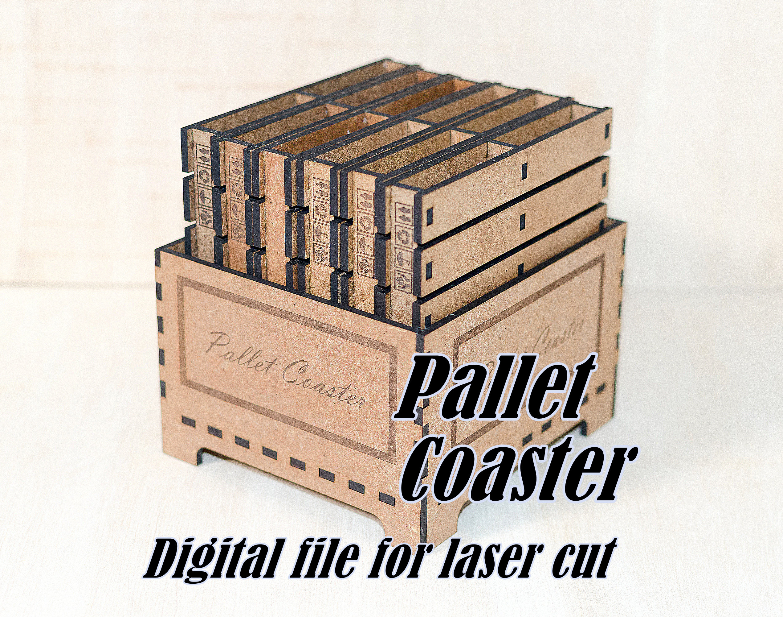 Pallet Coaster Digital File, Coasters Decoration, Wood Coaster Files ...
