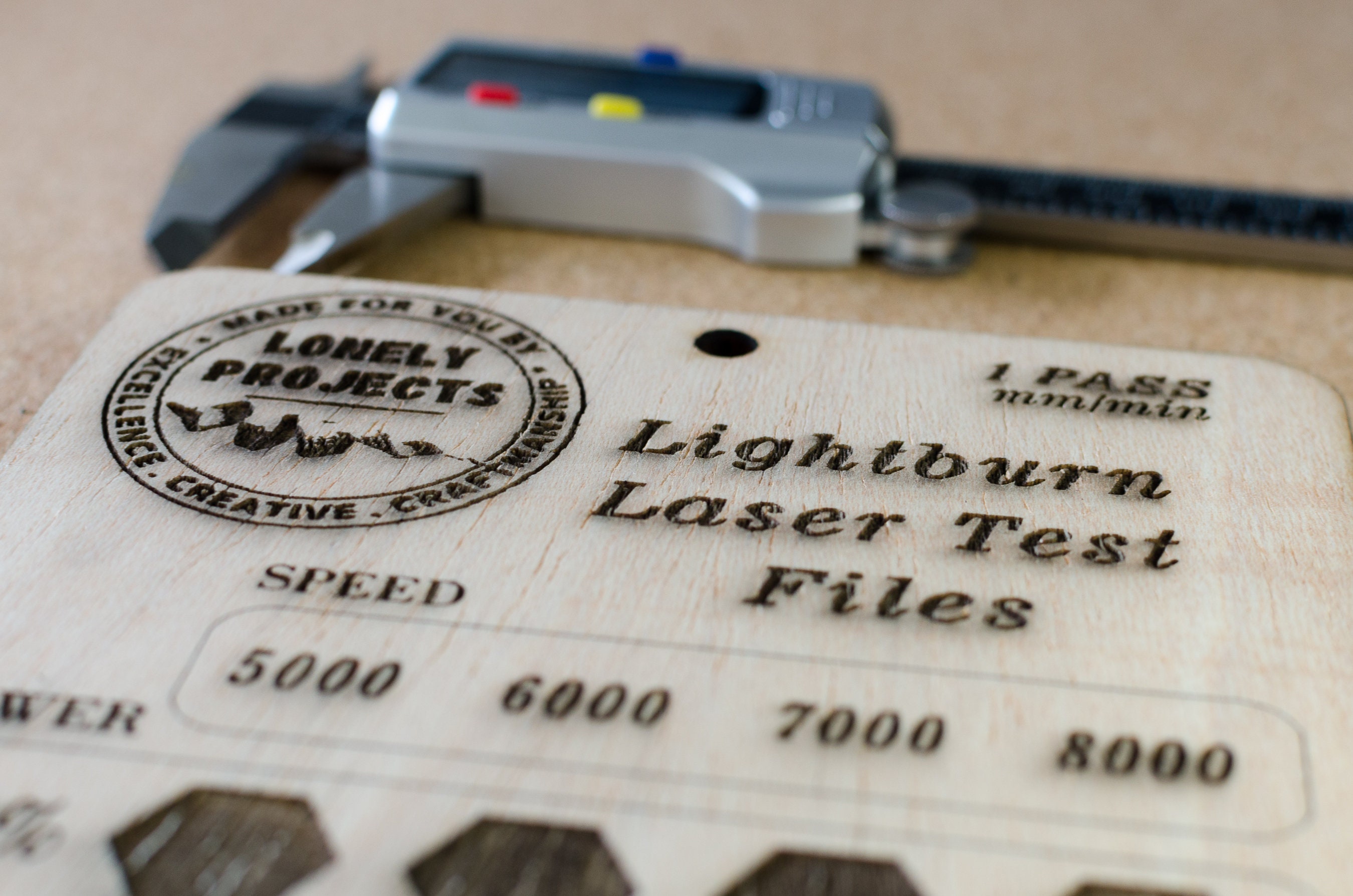 Lightburn Laser Engraved Test Files Laser Test File SVG Etsy
