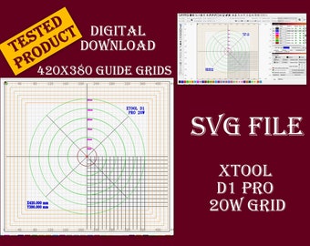 Xtool Grid Svg - Etsy Israel