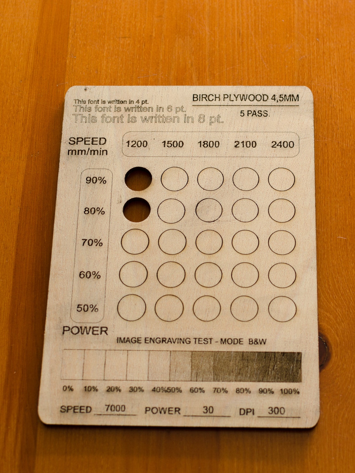 Lightburn Laser Test Files Laser Cut Test File SVG Engrave Etsy