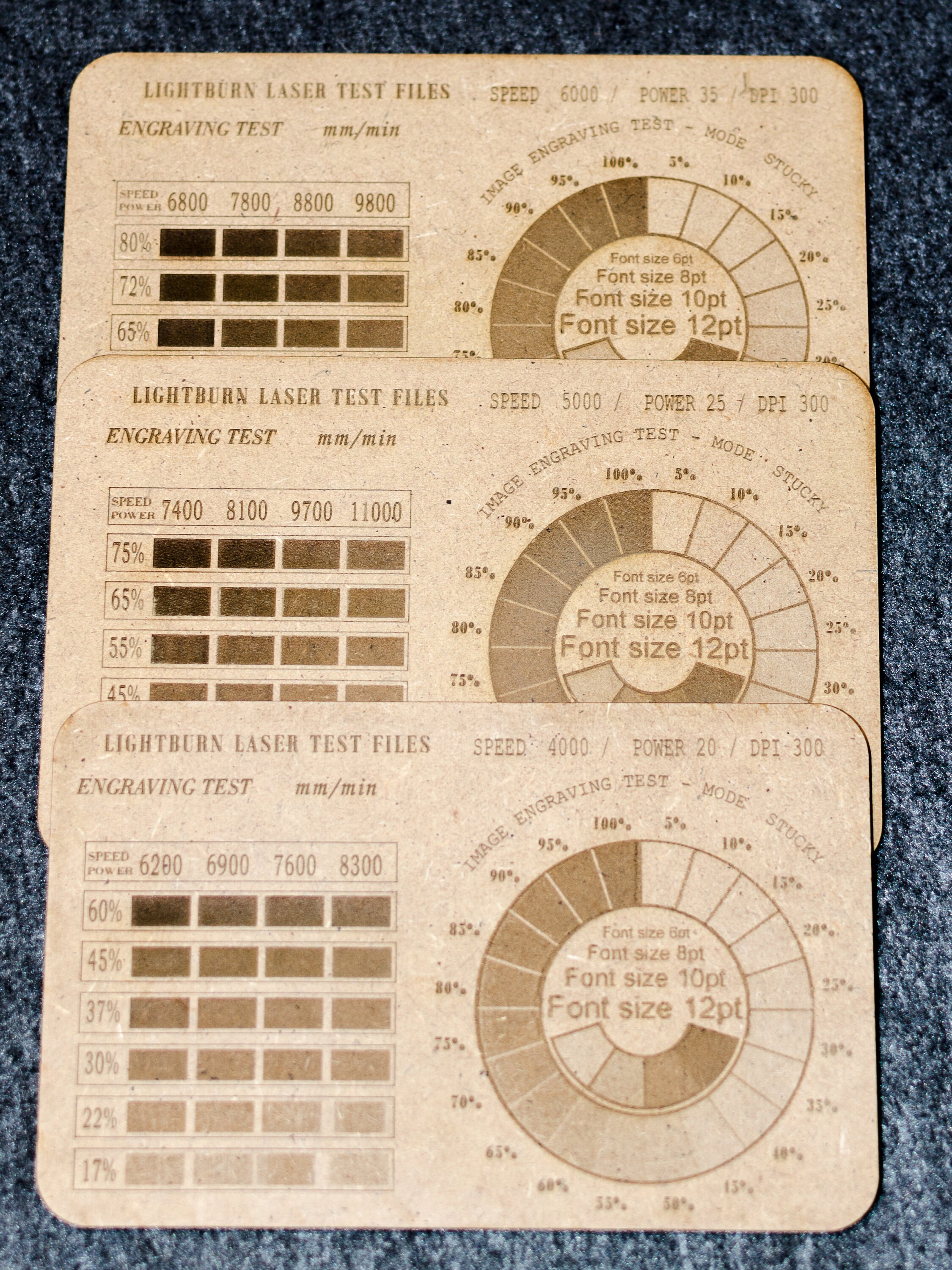 3 Different Laser Engraving Test MDF 3mm Laser Scale Etsy