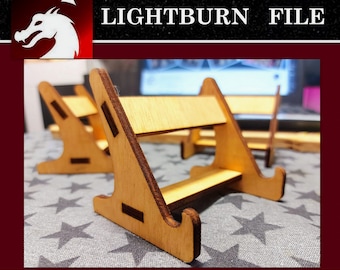 Laser Cut Wooden Phone Stand SVG File (Digital Download)