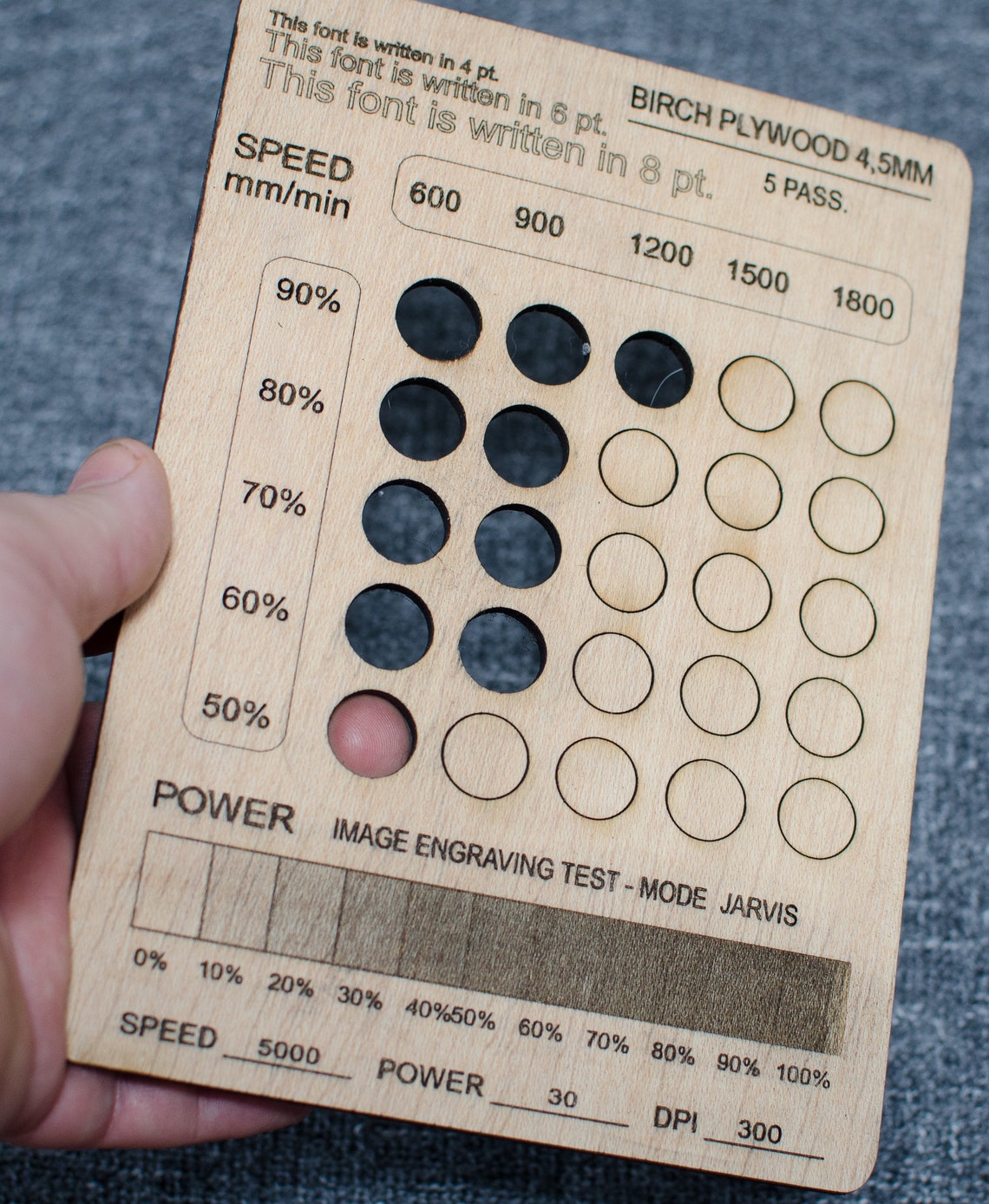 Laser Cut Test File SVG Lightburn Laser Test Files Engrave Etsy