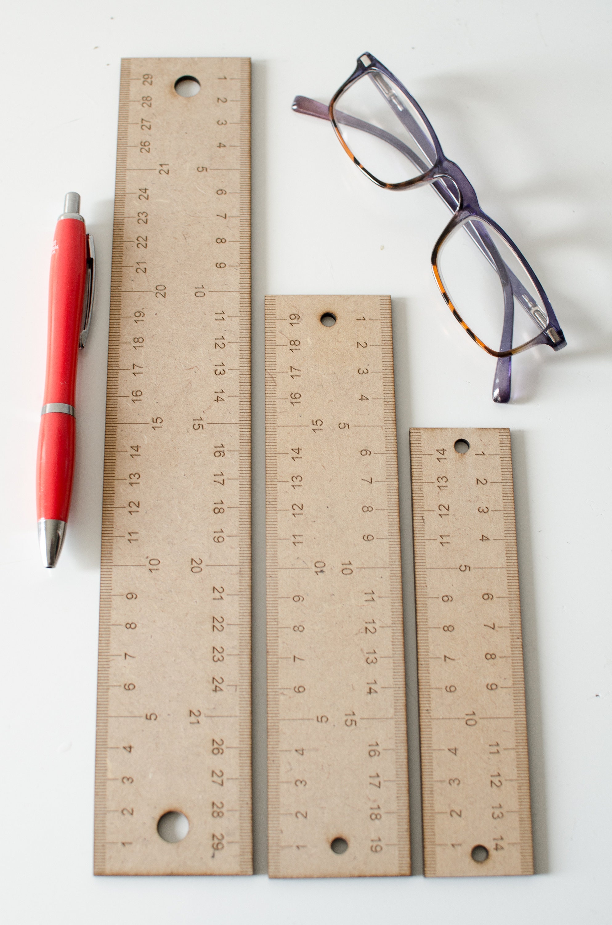 Measuring Rulers Svgdxf Lightburn Files Ruler Laser Cut Etsy UK