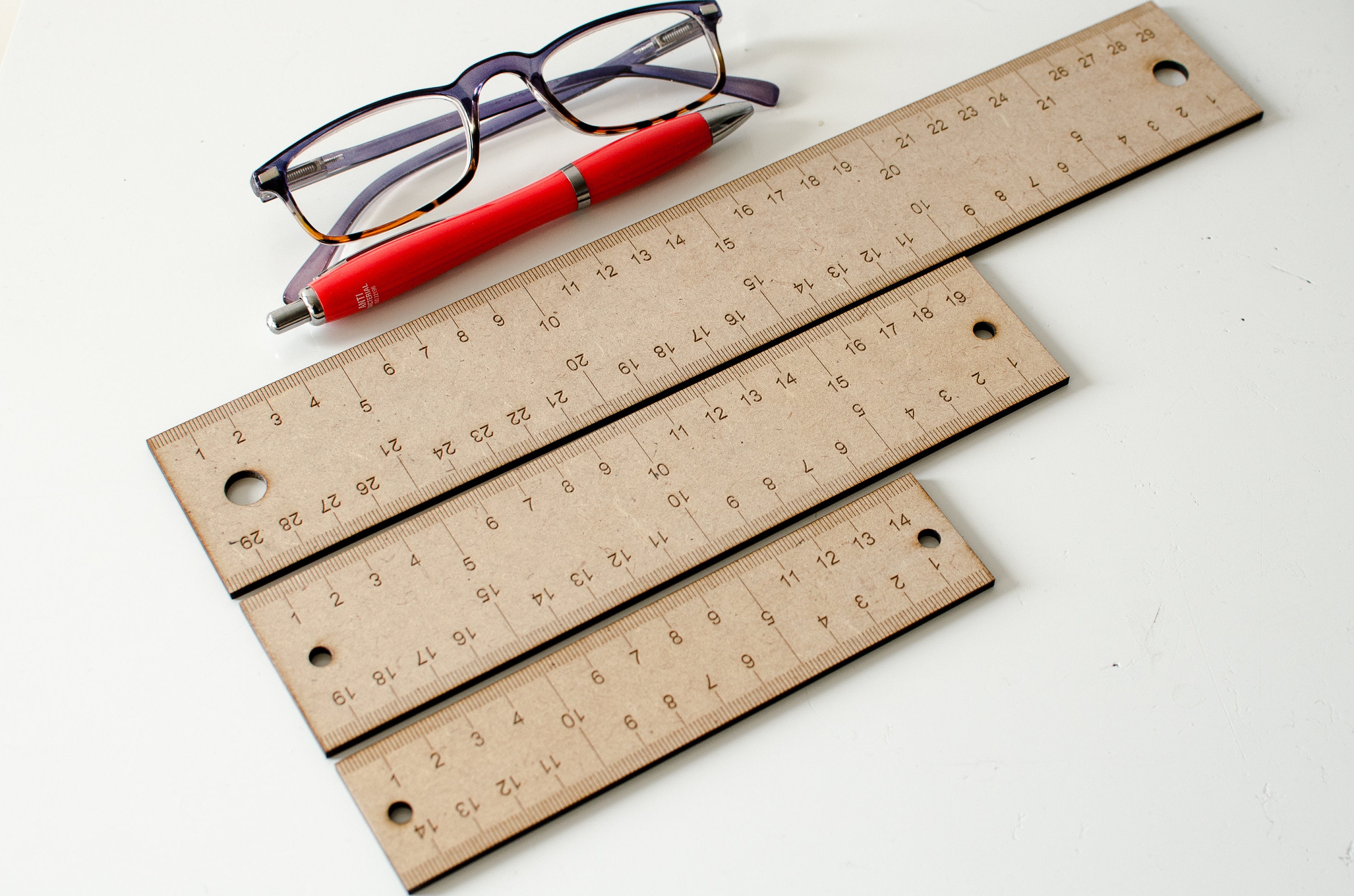 Measuring Rulers Svgdxf Lightburn Files Ruler Laser Cut Etsy UK