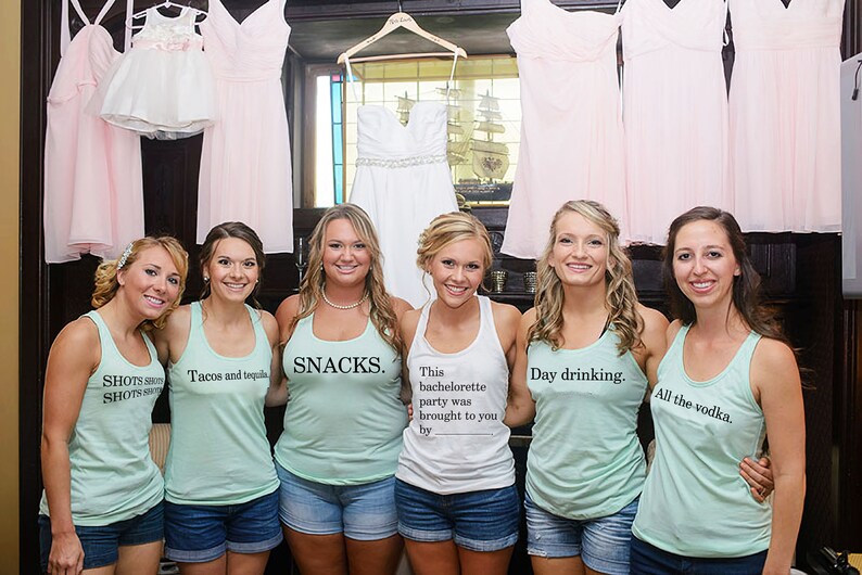 Funny Bachelorette Party Shirts, Cards Against Humanity, Bridesmaid Group T-shirt, Wedding Party Shirts, Team Bride, Party Favor Shirts image 3