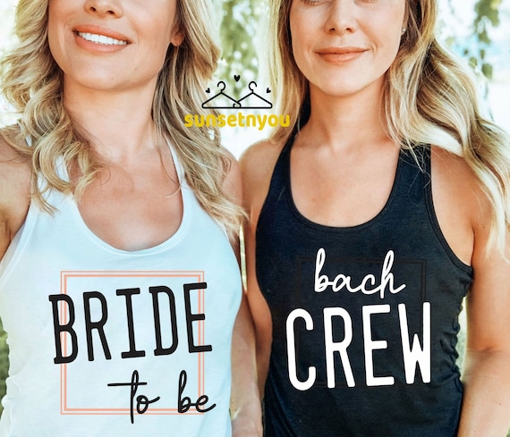 BACH Crew T-shirt.Bride Shirt.Bachelorette Party.UNISEX SHIRTS Bride to be.Wedding.Bridal Shower.Bridal Party.Engagement.Gift.Honeymoon.