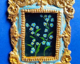 Forget-Me-Not Painting Flower Small Painting