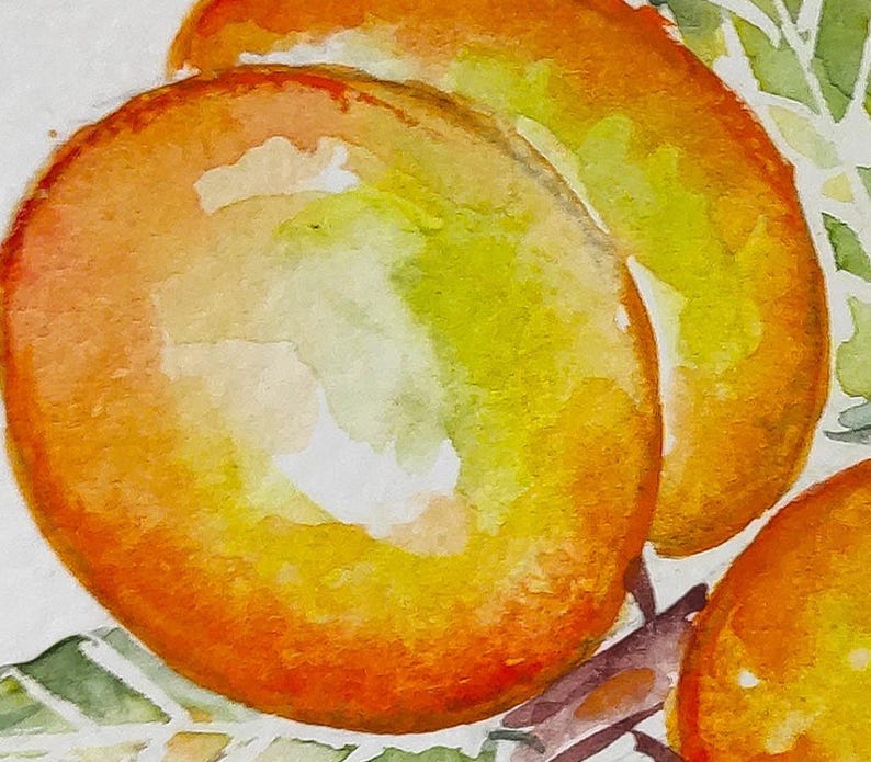 Unique fruit painting for kitchen wall decor