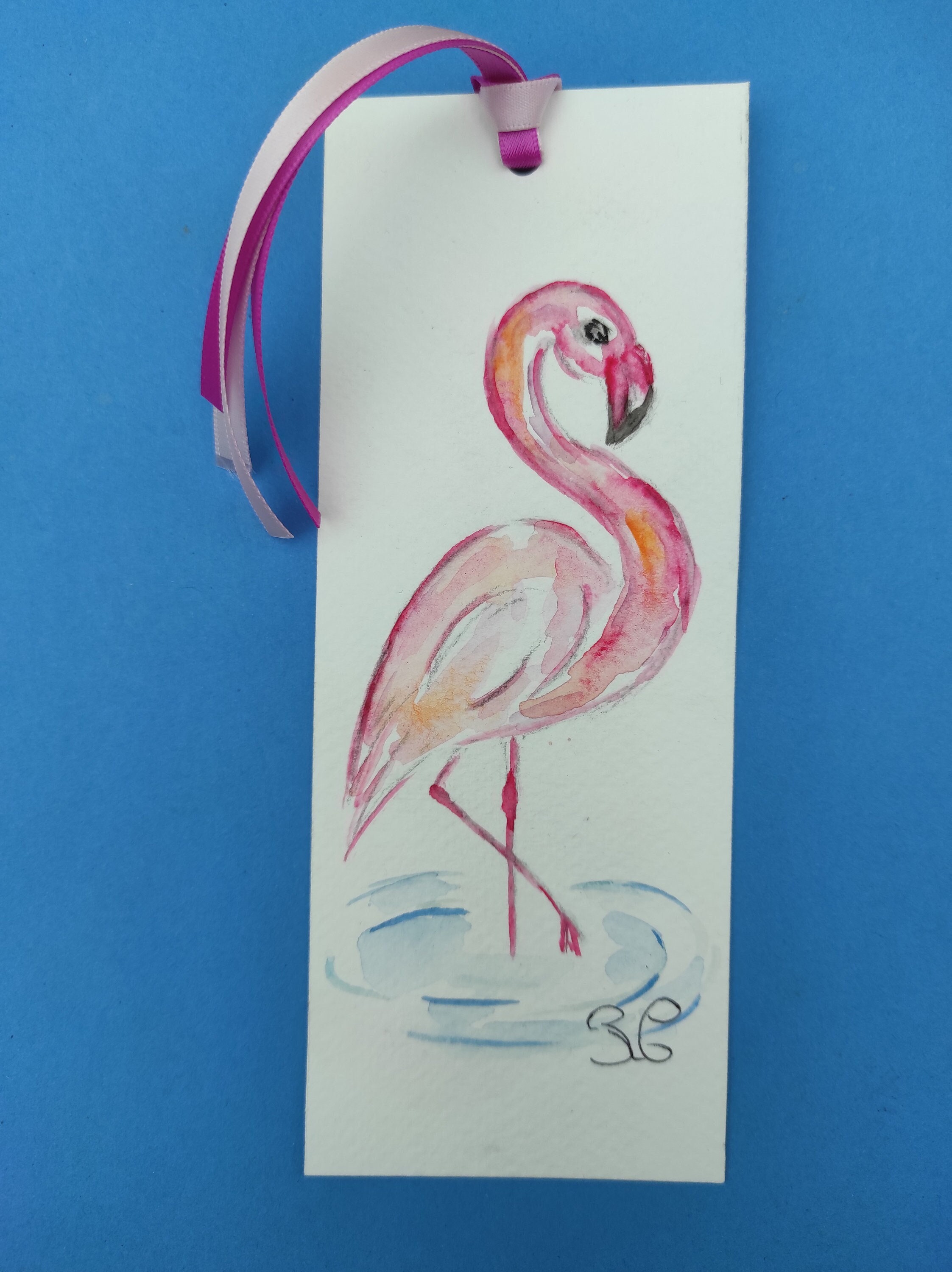 Page De Garde Cahier Poésie Flamen Rose De Coloriage Marque pages flamant roses - Etsy France