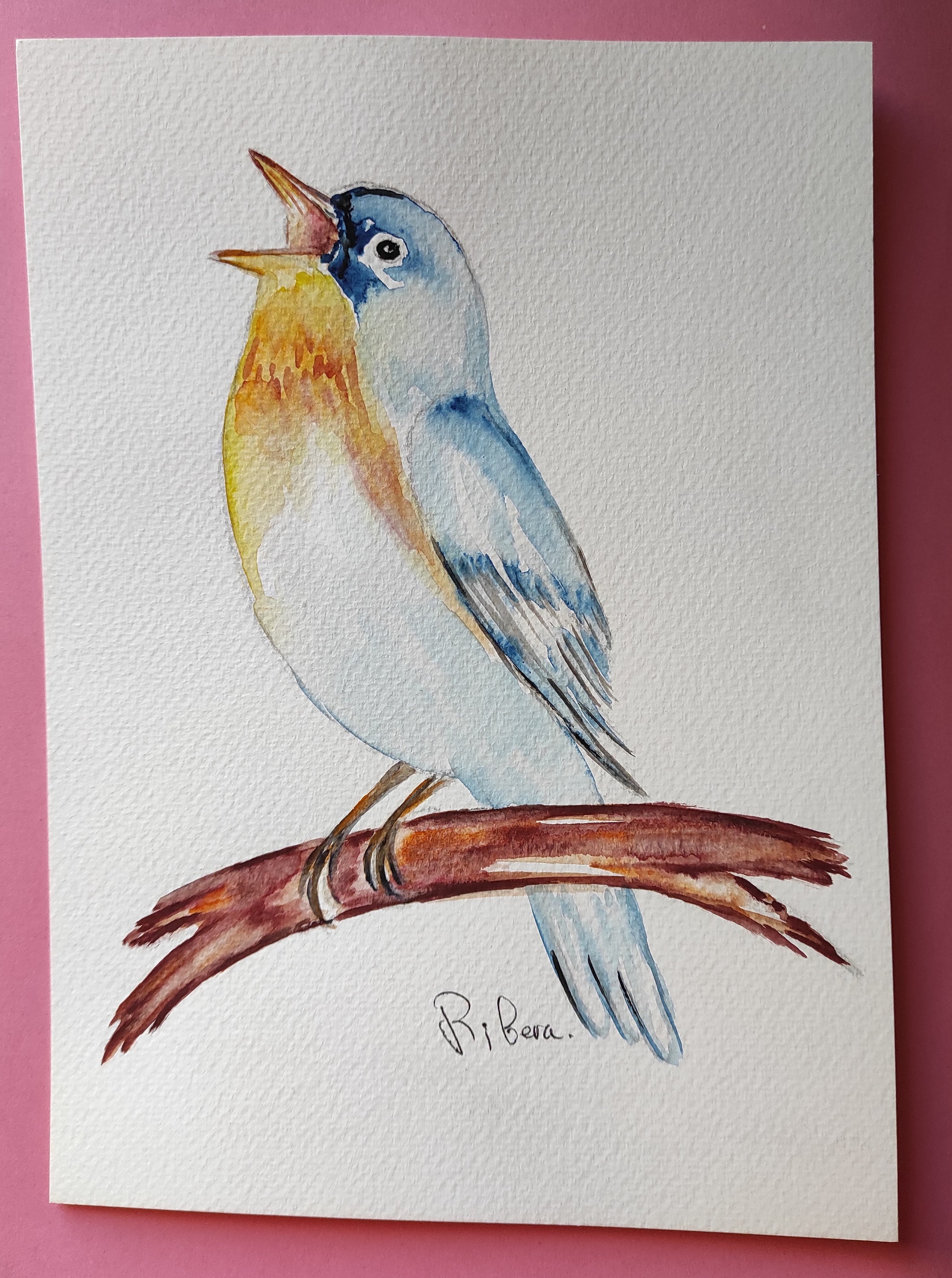 Original Birds , Painting Birds Watercolor - Etsy