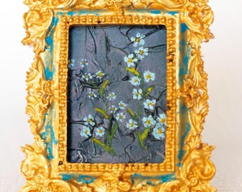 Forget-Me-Not Painting Flower Small Painting