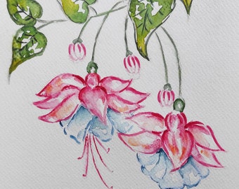 flowers Watercolor Original painting art