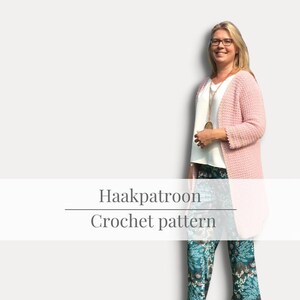 CROCHET PATTERN Pretty in Pink Cardigan l Cardigan I oversized