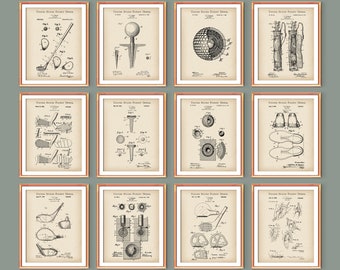 Golfer Gift Golf Patent Print Sports Patent Vintage Blueprint Golf Club Patent Sport Invention Husband Gift Father Gift Home Decor