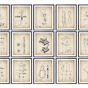 15 Lineman Patent Art Electrician Gift Linewoker Gift Powerline Blueprint Electrical Engineer Gift Contractor Gift Industrial Art