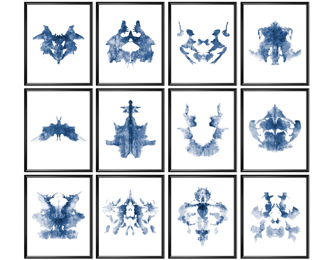 ロールシャッハテスト 水彩画 インクブロットテスト 心理学アート 精神