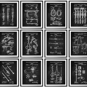 12 Surgeon Instruments Patent Art Medical Blueprint Surgical Art Medicine Inventions Clinic Wall Decor Doctor Office Gift