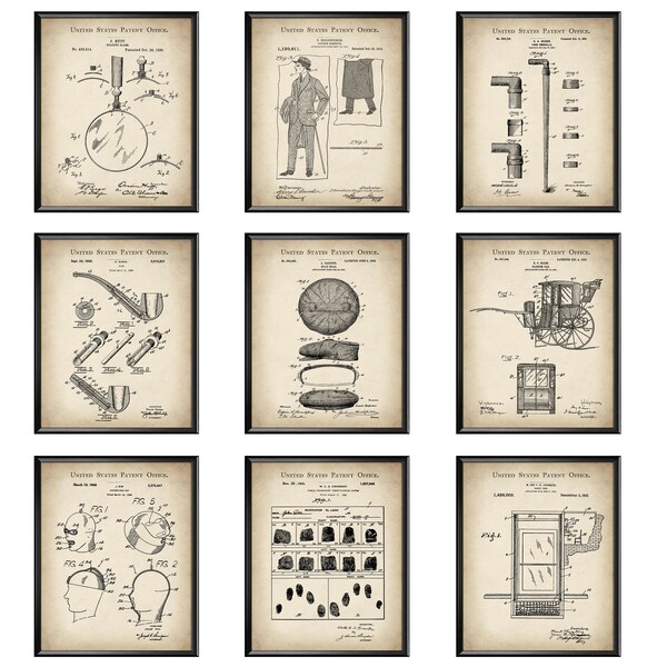 9 Sherlock Holmes Patent Print Detective Blueprint Snoop Gift Investigator Gift Cop Gift Lawyer Gift Officer Gift Detective Constable Gift