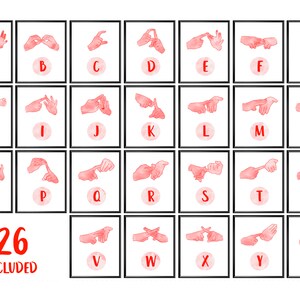Auslan Fingerspelling Alphabet 26 Posters Teaching Resource Sign Language Alphabet Sign language Words Alphabet Poster
