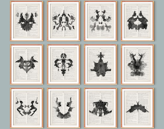 Rorschach test art  psychology artwork