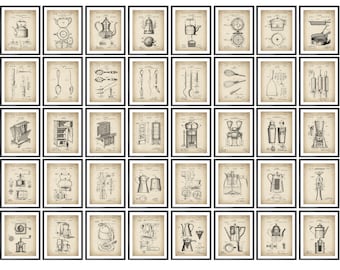 40 Kitchen Wall Art Cooking Patent Art Kitchen Appliance Blueprint Kitchen Decor Home Decor Chef Gift Baker Gift Cook Gift