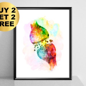 Brain Synapse Watercolor Art Nerve Cell Receptor Art Neurologist Gift Neuroscience Art Scientist Gift