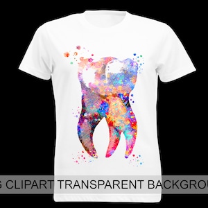 Watercolor Tooth PNG Clipart Dental Clipart Dentistry Logo Design Dentist Avatar Dental Clinic Symbol Sublimation Designs Medical Clipart