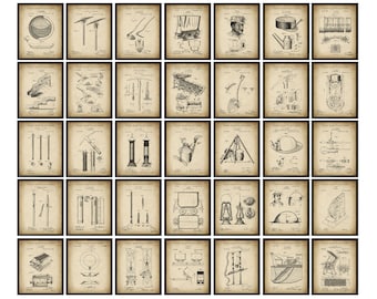 35 Or Mining Equipment Patent Art Miner Instruments Blueprint Miner Gift Prospector Gift Handyman Gift Gold Rush Art Housependa Gift
