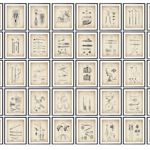 40 Dentist Gift Dental Patent Art Dental Equipment Blueprint Vintage Medicine Inventions Patent Medical Wall Art Dental Office Decor