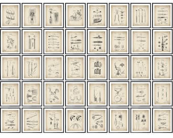 40 Dentist Gift Dental Patent Art Dental Equipment Blueprint Vintage Medicine Inventions Patent Medical Wall Art Dental Office Decor