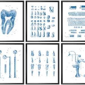 Dental Anatomy Art, Dentistry Poster, Tooth Anatomy, Dental Tools, Dentist Gift, Dental Clinic Wall Art, Orthodontist Office Gift