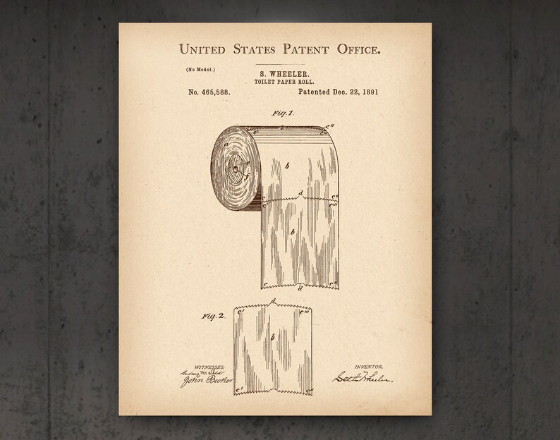 8 Toilet Vintage Patent Art Water Closet Invention Poster Etsy