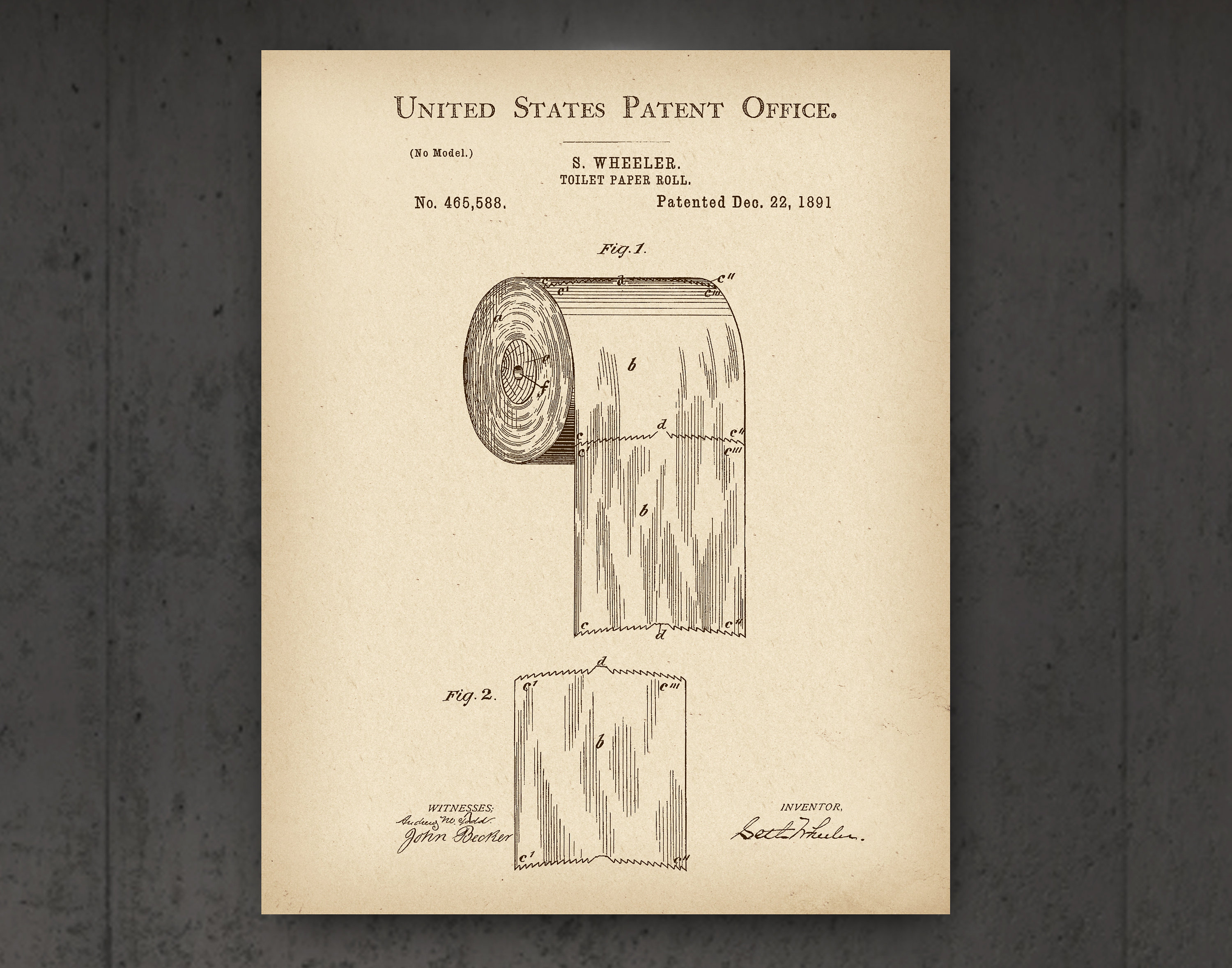 8 Toilet Vintage Patent Art Water Closet Invention Poster Etsy