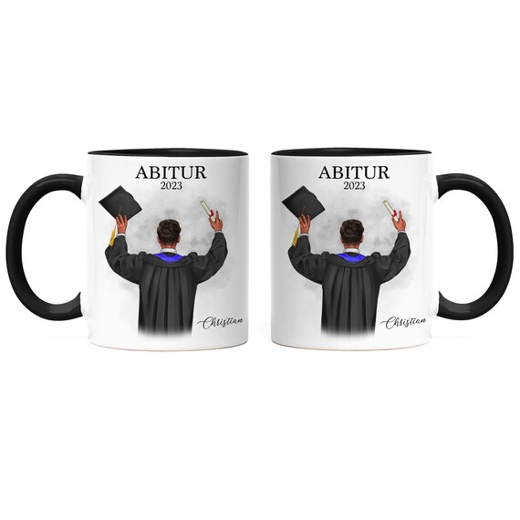 Personalisiert Glückwunschkarte Für Abschluss (Abitur/Bachelor/Master) | DIN A6 Faltkarte Mit Umschlag