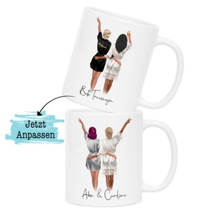 Trauzeugin Tasse Personalisiert Name Brautjungfer Braut Frage & Danke-Geschenk Freundinnen Brautjungfern Brautparty Hochzeit Kaffee-Tasse Bild 2