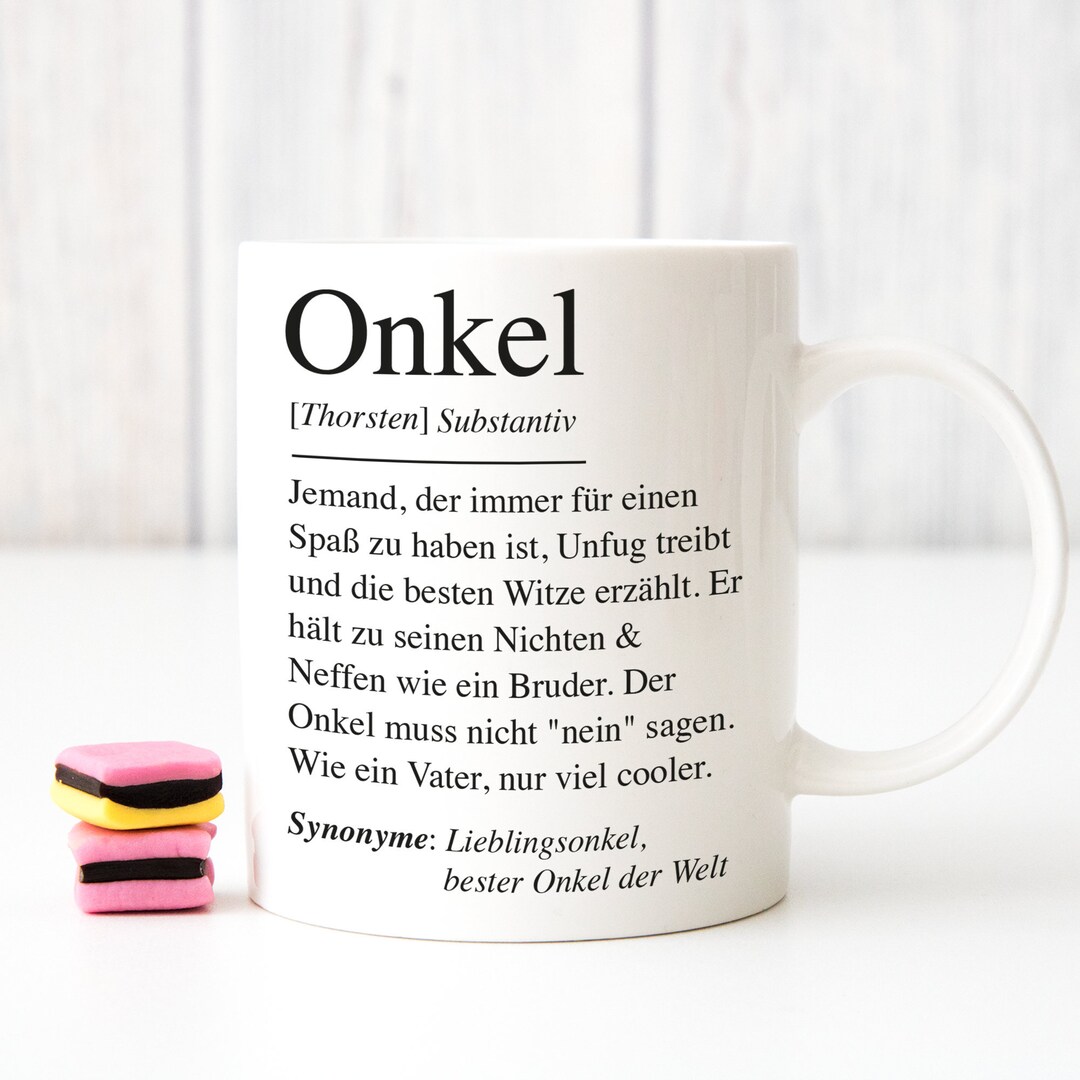 Tasse Onkel Definition Personalisiert Name Patenonkel Geschenk