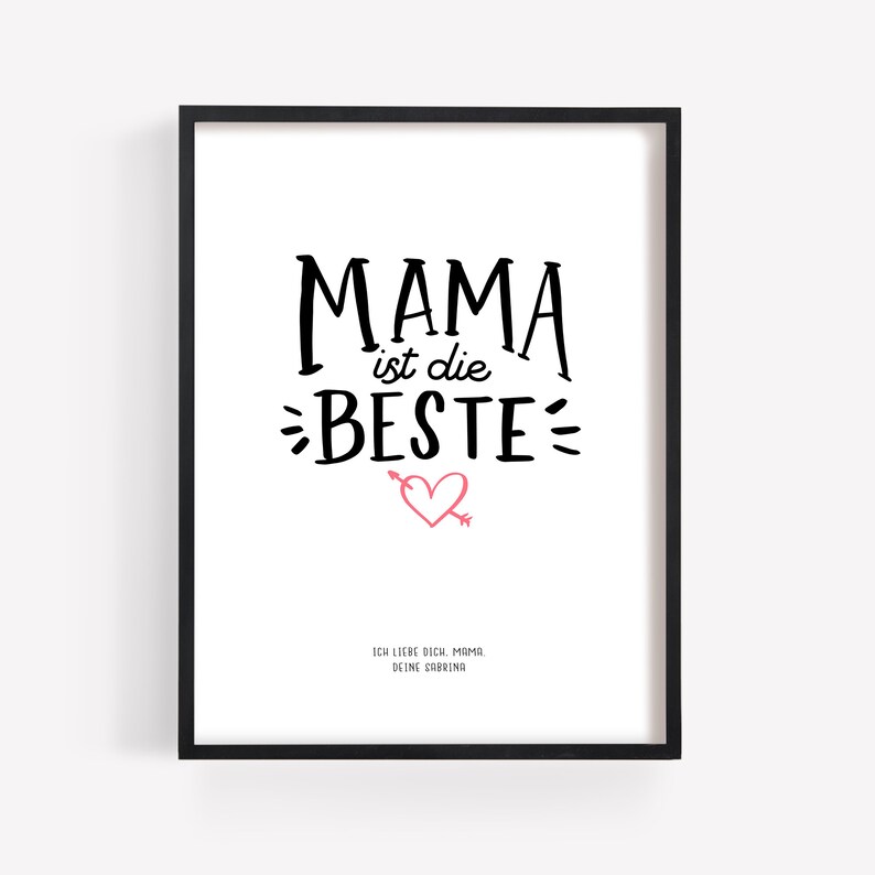 Poster Mama ist die Beste Mutter Etsy