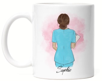 Nurse cup personalized doctor nurse nurse heroine colleague girlfriend with name and saying thank you thank you