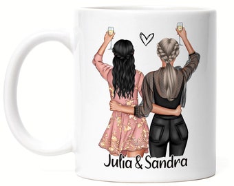 Tasse Freundin, beste Freundin Geschenk, Tasse personalisiert, beste Freundin Tasse, personalisierte Tasse, Tasse beste Freundin