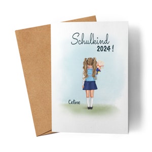 Escola criança 2024 cartão menino menina matrícula escolar personalizada introdução presente matrícula presente cartão de matrícula