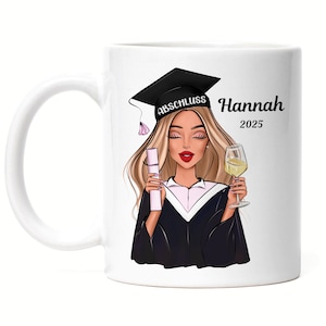 Tasse Abschluss 2025 Bachelor Master Absolventin, Abitur 2026 Geschenk, Tasse Master, Geschenk Bachelor Abschluss, Graduation Schulabschluss