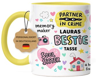 Personalized Best Friend Mug, Beastie Coffee Mug with Name, Best Friend Birthday Gift, BFF Friendship Gift for Women