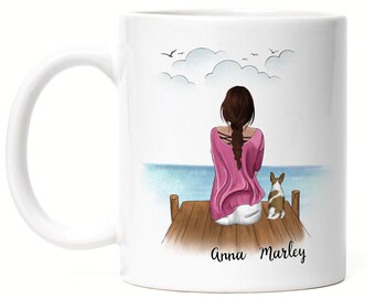 Dog Mom Mug Personalized Dog Owner Gift Dog Lover Dogs Dog Mom Dog Fan Dog Motif Individual Master